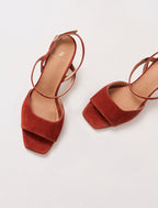 Amalia Heeled Sandals - Cherry Burnt - Women