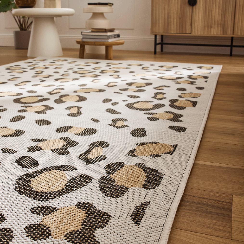 Savanna 522 Rug - Leopard - Beige - Indoor/Outdoor