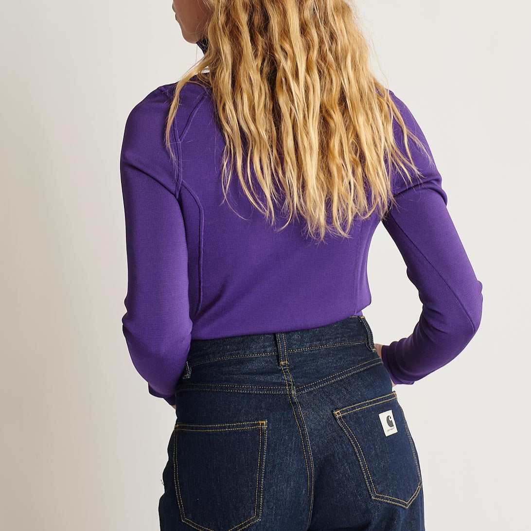 Pull Over Manches Longues - Violetfonce - Femme
