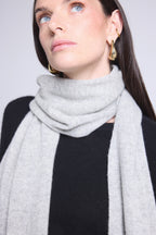 Echarpe Etole Unisexe Scarf - Gris Clair - Mixte - 100% Cachemire