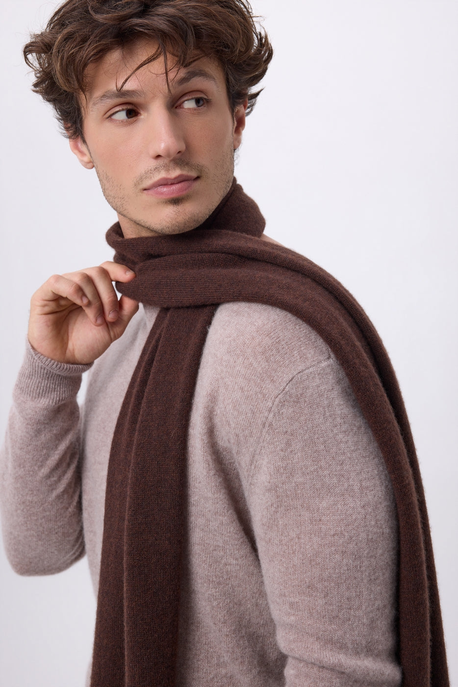 Stole Scarf - Chocolate Brown - Unisex