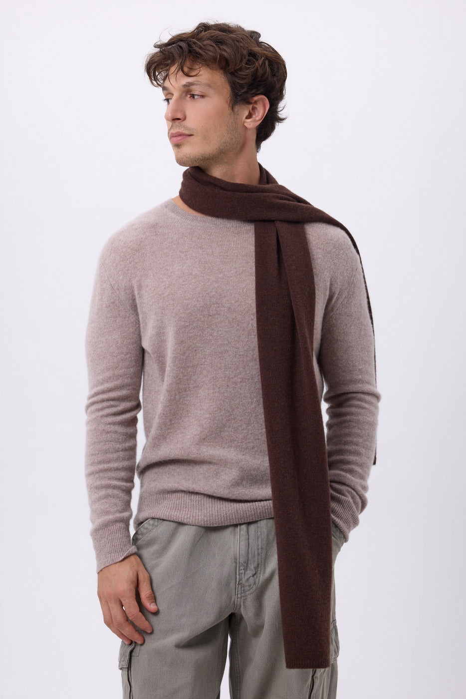 Stole Scarf - Chocolate Brown - Unisex
