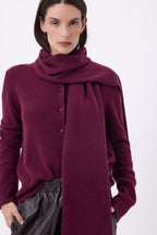 Sciarpa stola - Vinaccia - Unisex - 100% Cashmere