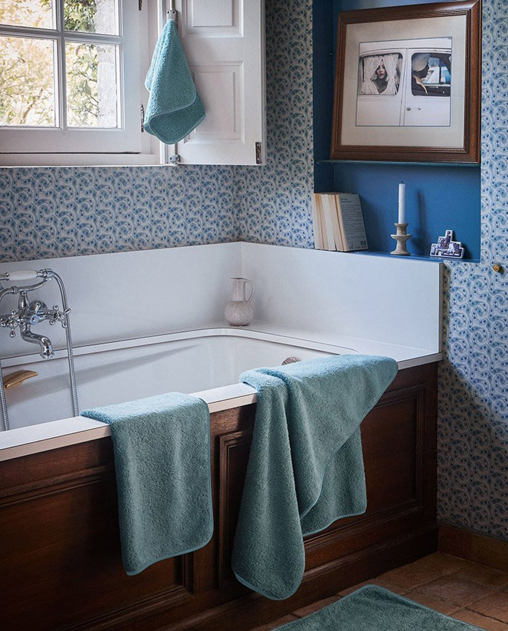 Toalla Para El Pelo - Azul Chardin