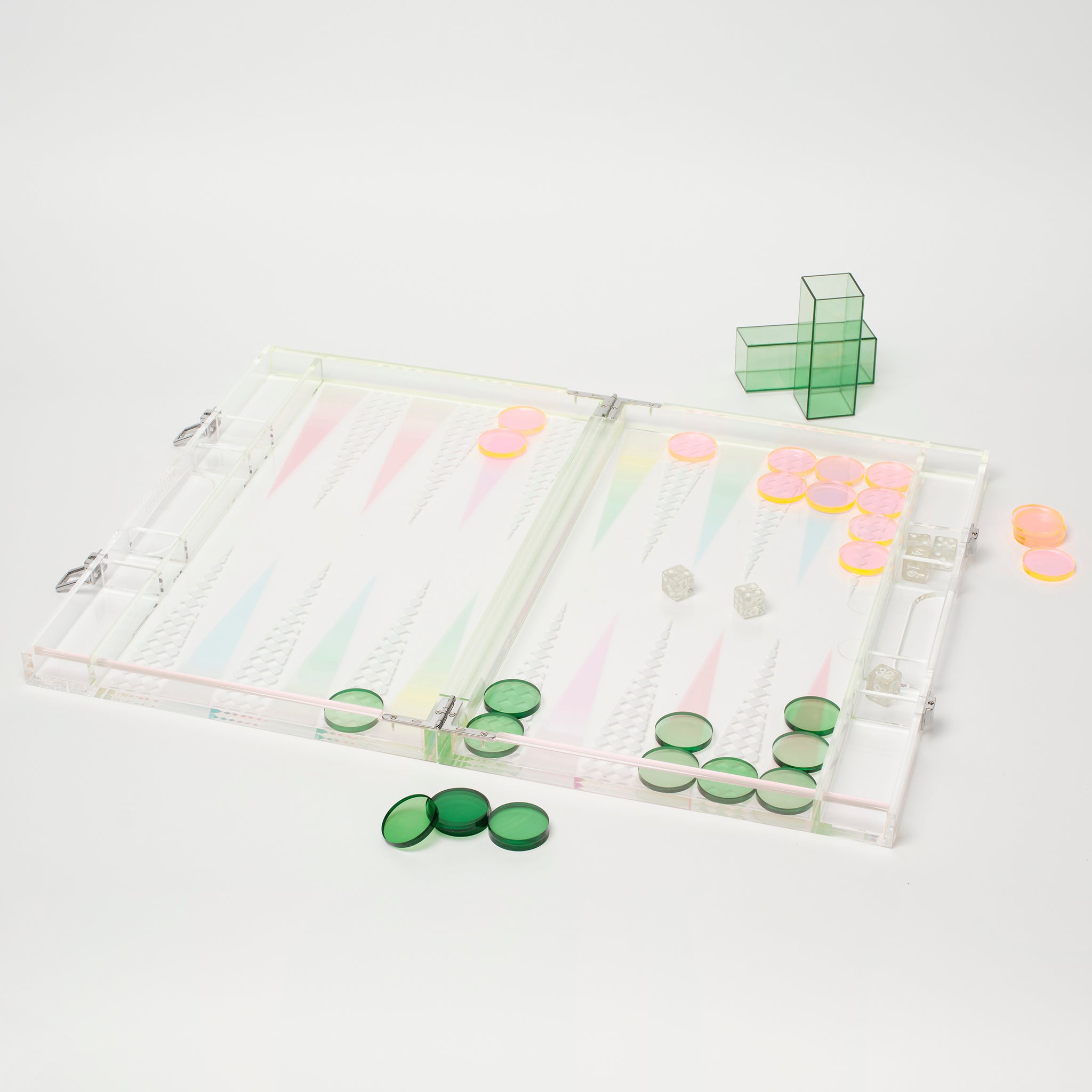 Backgammon Lucite Ombre Blu-Ray