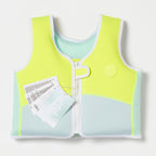Salty The Shark 2-3 Aqua Neon Yellow Swimming Vest