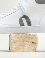 Alexis High Top Sneakers - White Light Gray