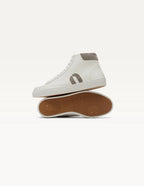 Alexis High Top Sneakers - White Light Gray
