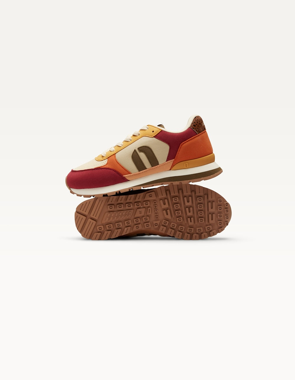 Zapatillas bajas Aline - Borgoña Marfil Mostaza - Mujer