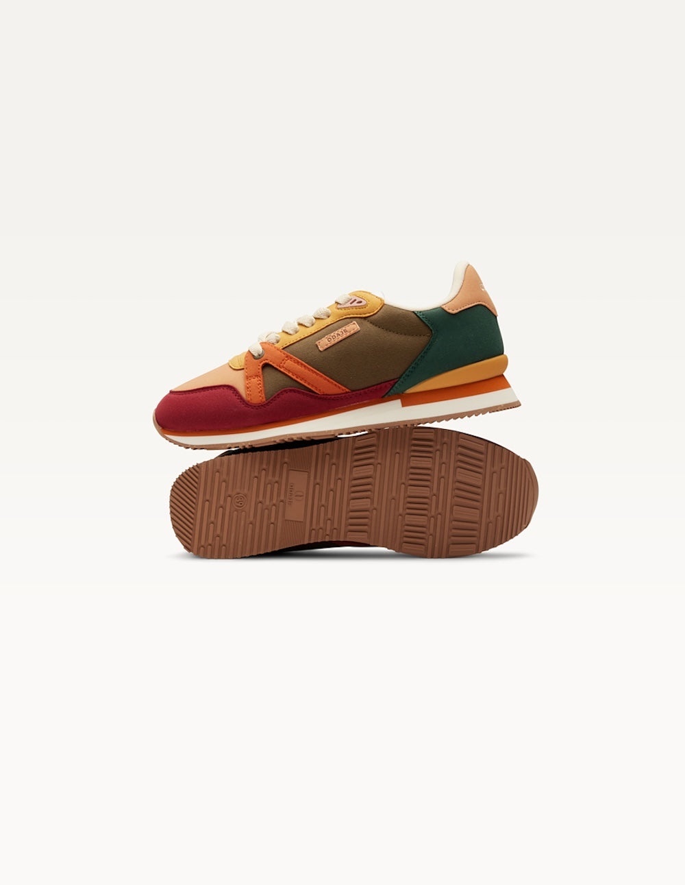 Andrée Low Sneakers - Burgundy Peach Mustard - Women