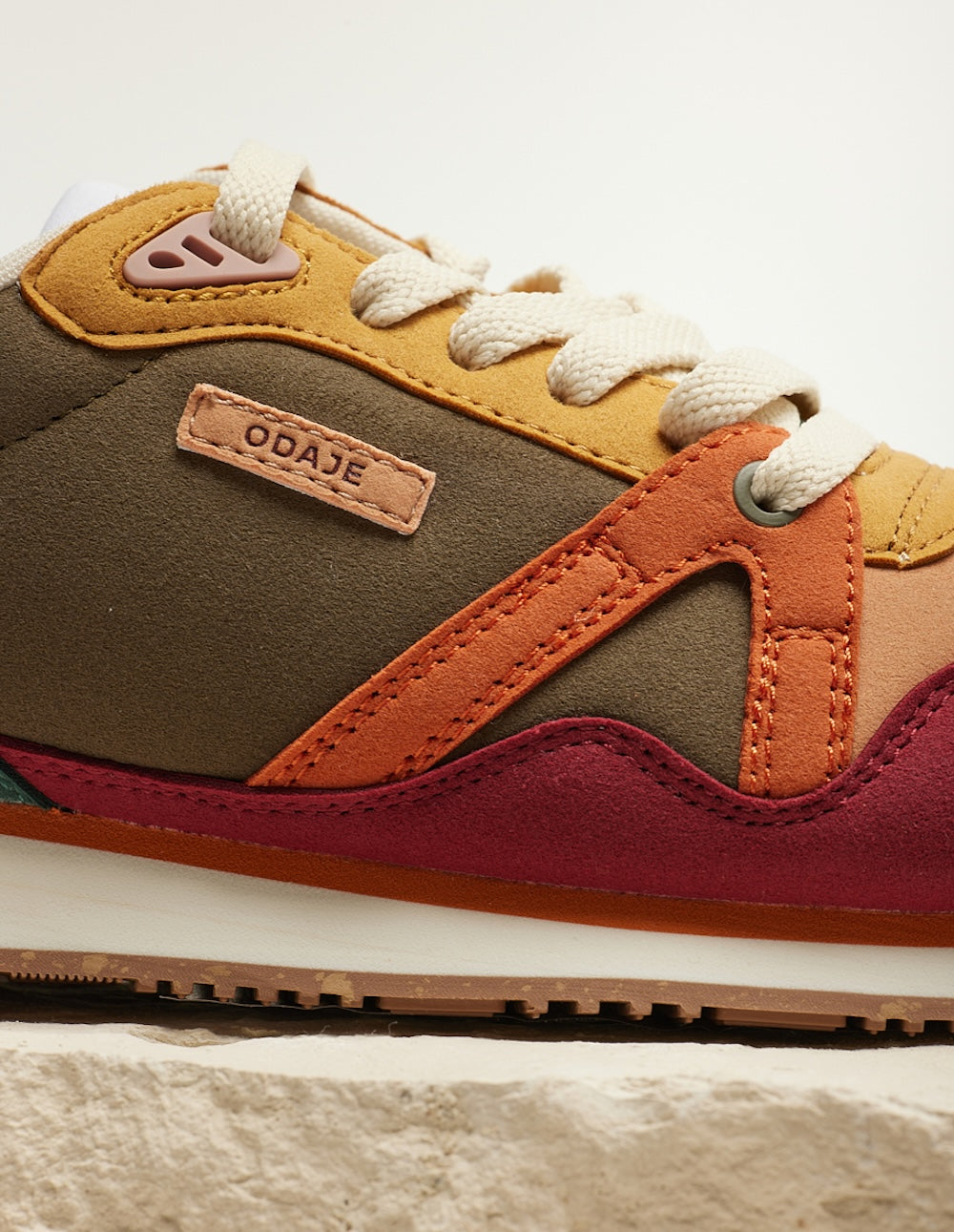 Andrée Low Sneakers - Burgundy Peach Mustard - Women