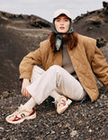 Maé Low Sneakers - Peach Khaki Beige - Women