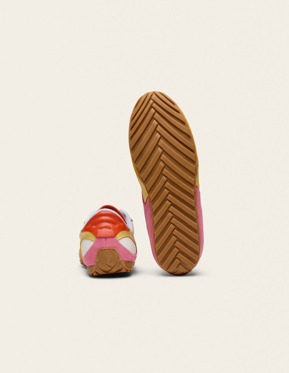 Baskets Basses Chantua - Citron Fuchsia Orange - Femme