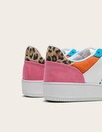 Baskets Basses Maxence F - Rose Turquoise Orange - Femme