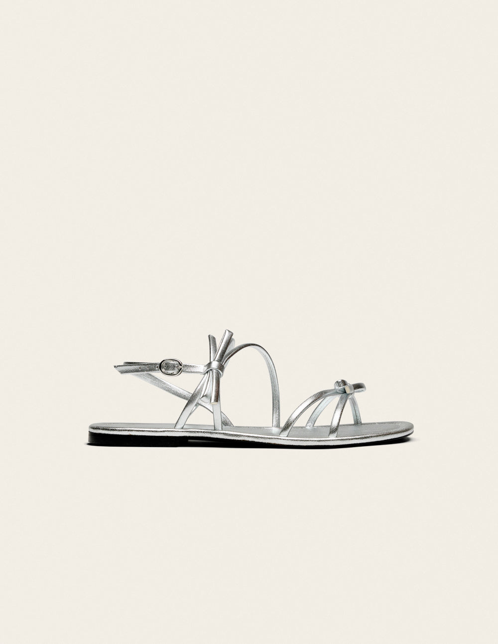 Sandales Nilu - Cuir Argenté - Femme
