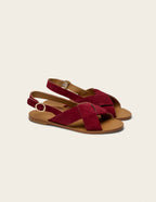 Sandales Paloma - Suède Pourpre - Femme