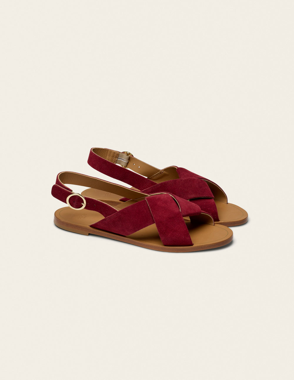 Sandales Paloma - Suède Pourpre - Femme