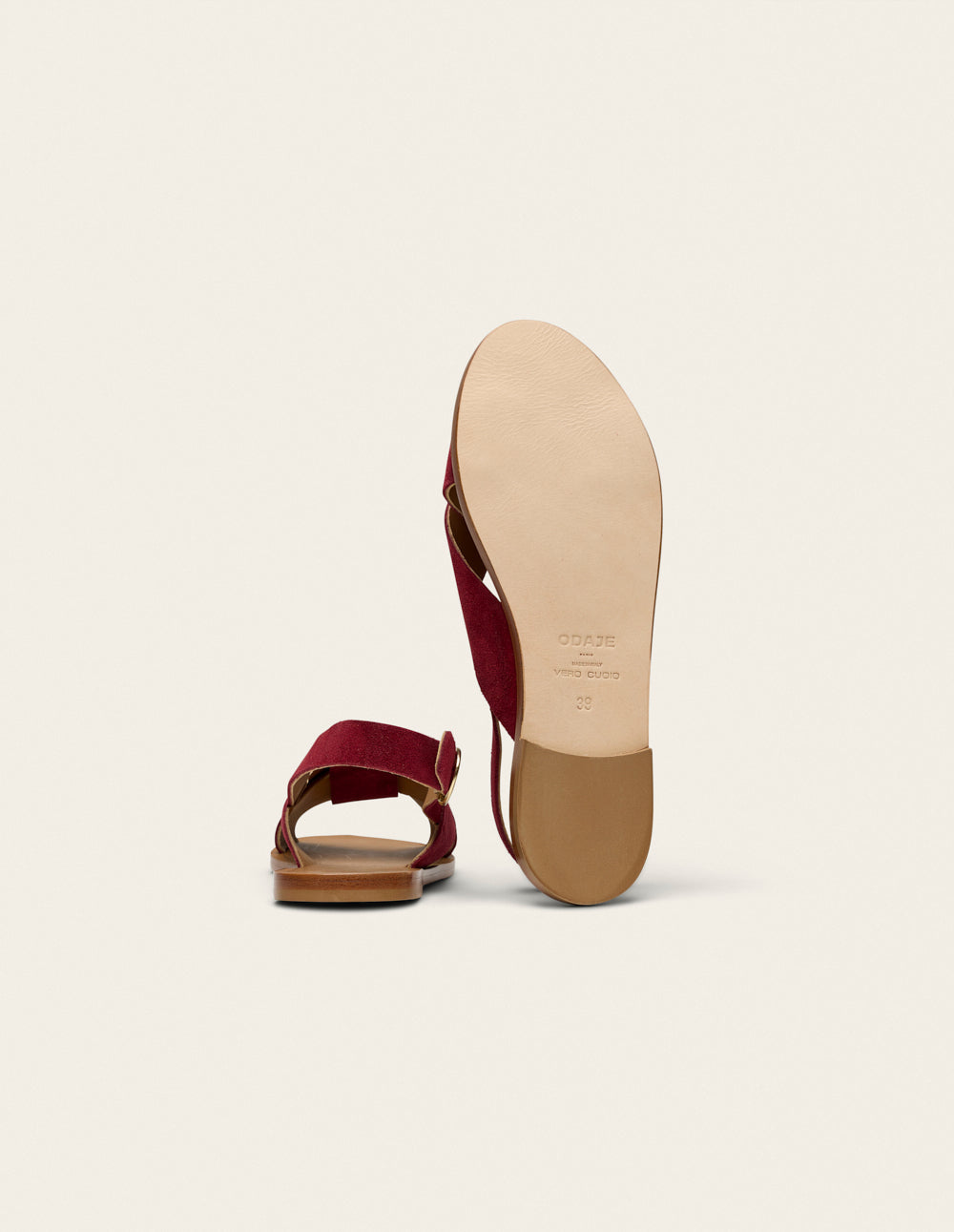 Sandales Paloma - Suède Pourpre - Femme