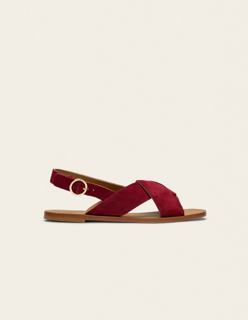Sandales Paloma - Suède Pourpre - Femme