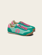 Baskets Basses Riya - Vert Rose - Femme
