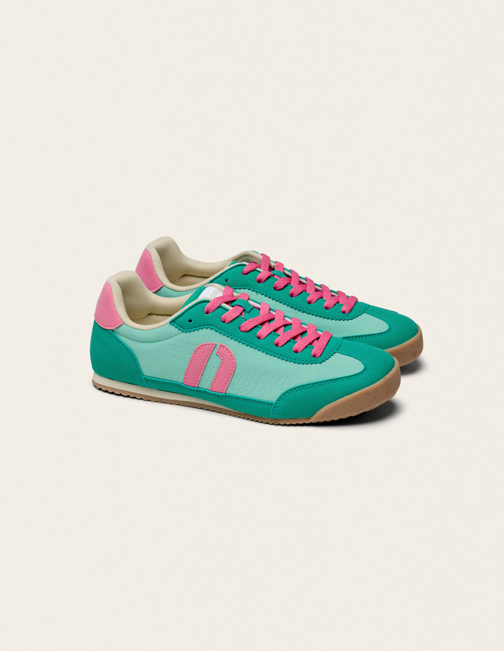 Baskets Basses Riya - Vert Rose - Femme
