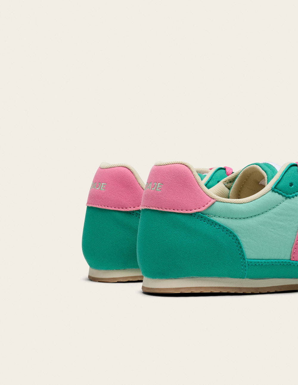 Baskets Basses Riya - Vert Rose - Femme