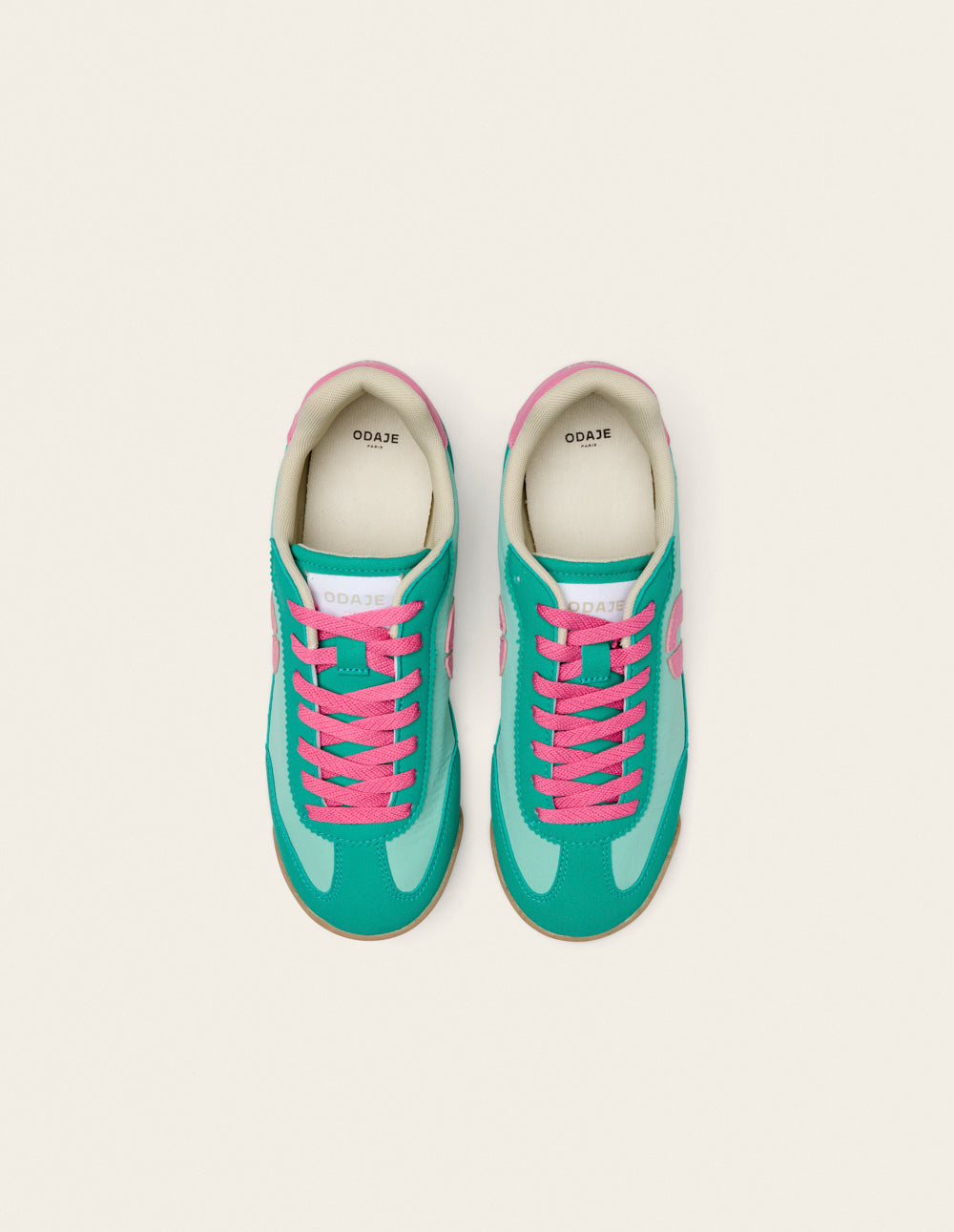 Baskets Basses Riya - Vert Rose - Femme
