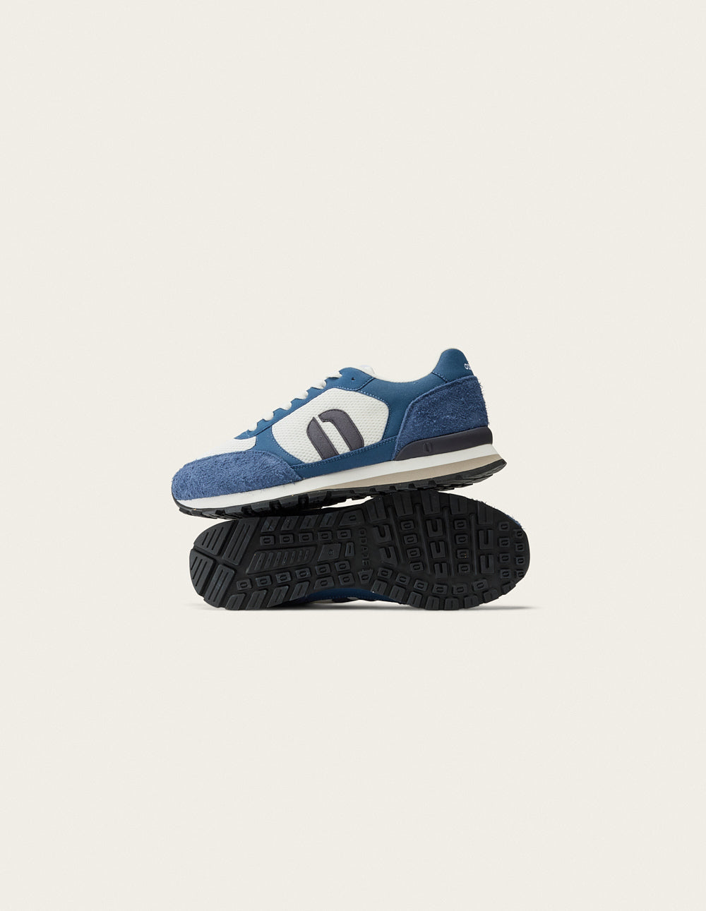 Baskets Basses Adrien - Pétrole Blanc - Homme