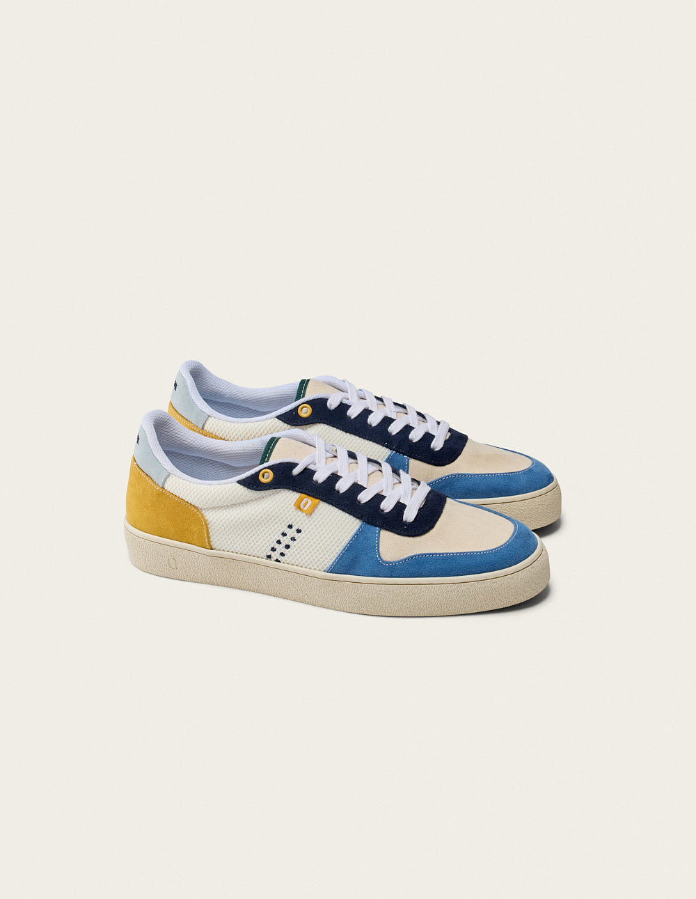 Zapatillas bajas Arthur - Mostaza Azul Marfil