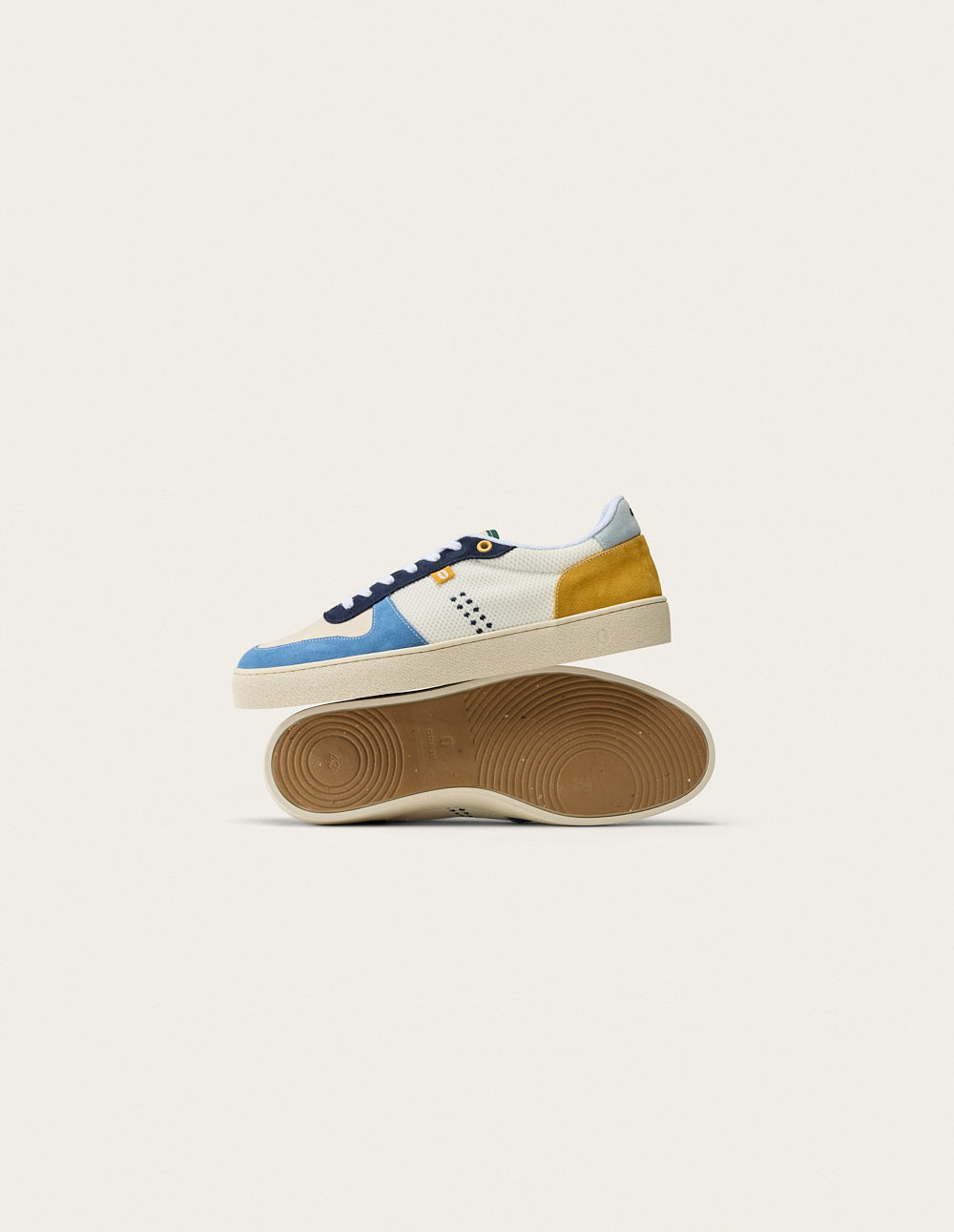 Zapatillas bajas Arthur - Mostaza Azul Marfil