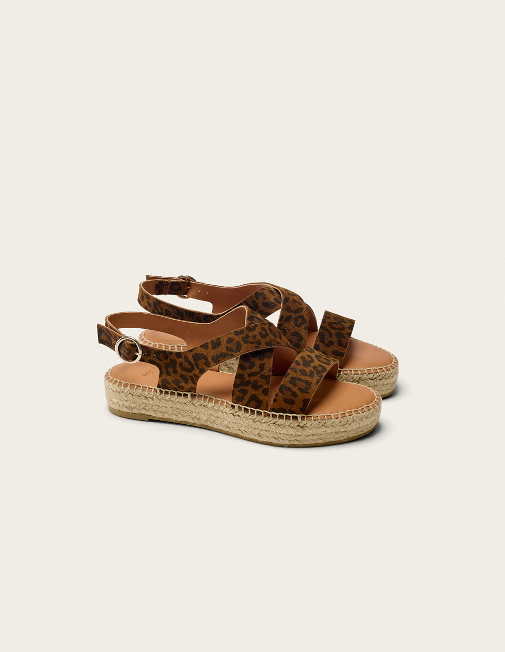 Espadrilles Chantal - Suède Léopard - Femme