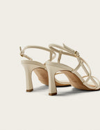 Colada Heeled Sandals - Ecru Leather - Women