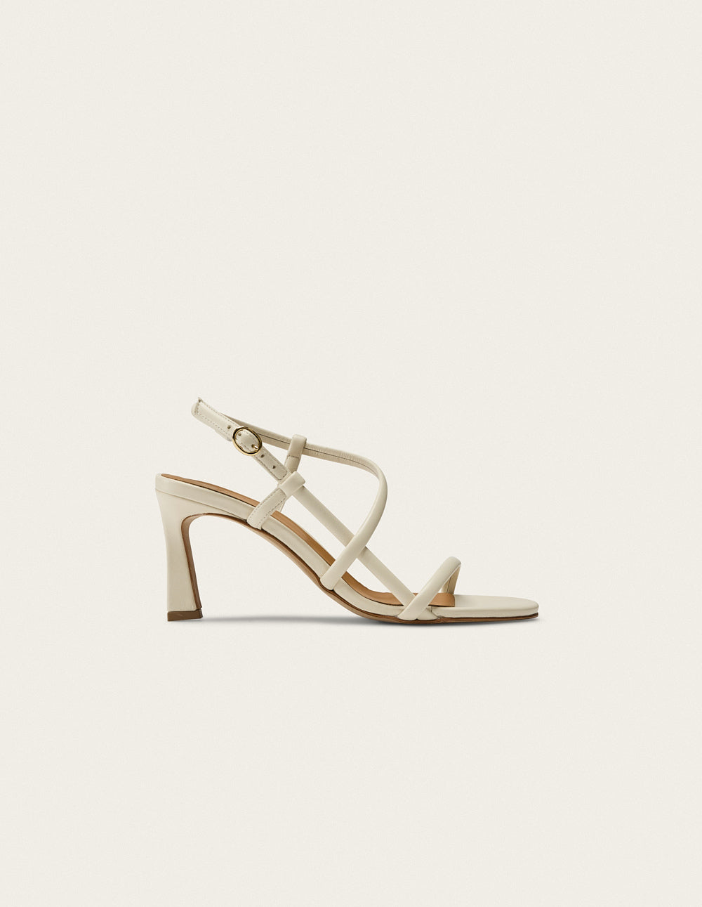 Colada Heeled Sandals - Ecru Leather - Women