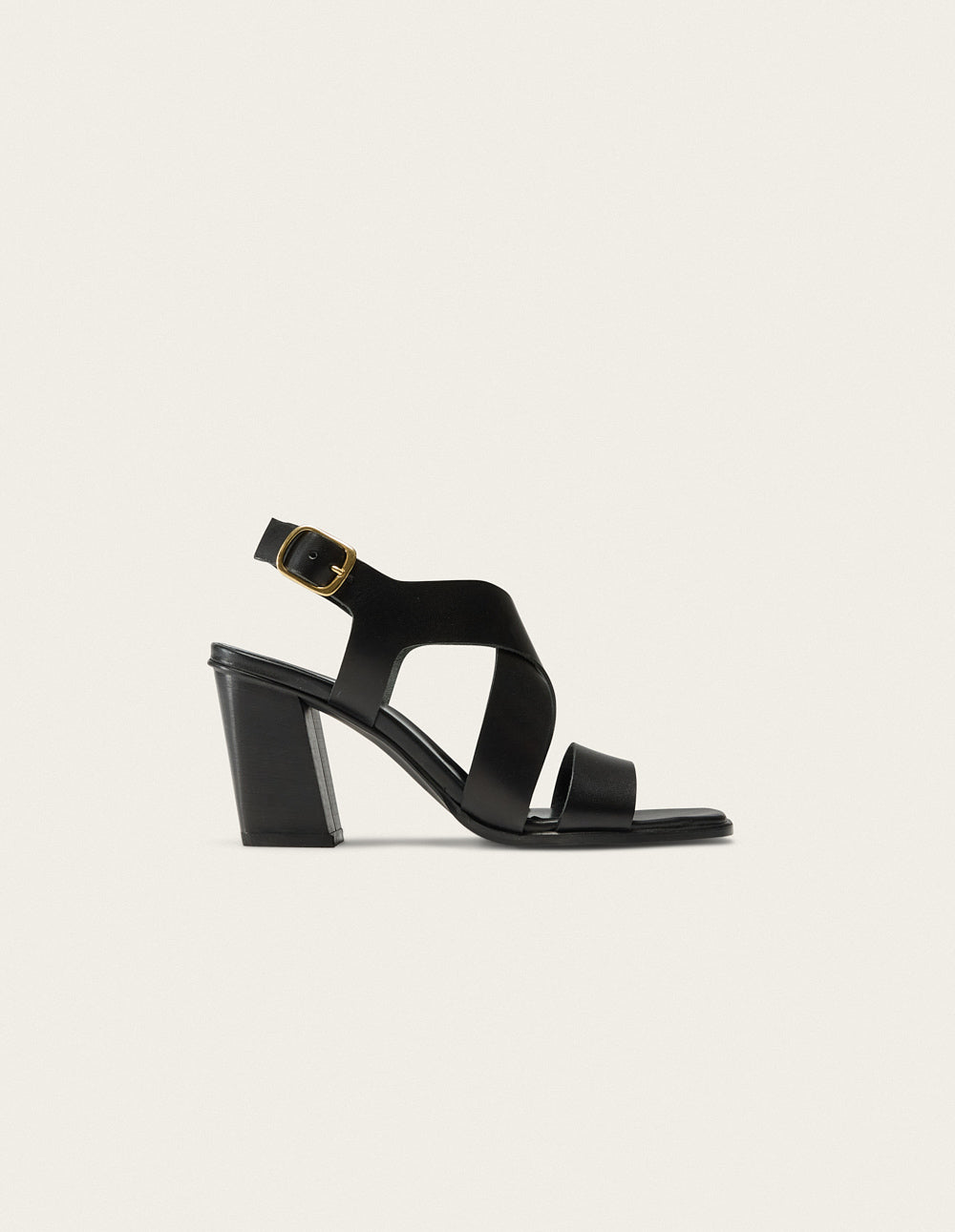 Dasun Heeled Sandals - Black Leather