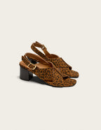 Sandalias Tacón Dea - Ante Leopardo