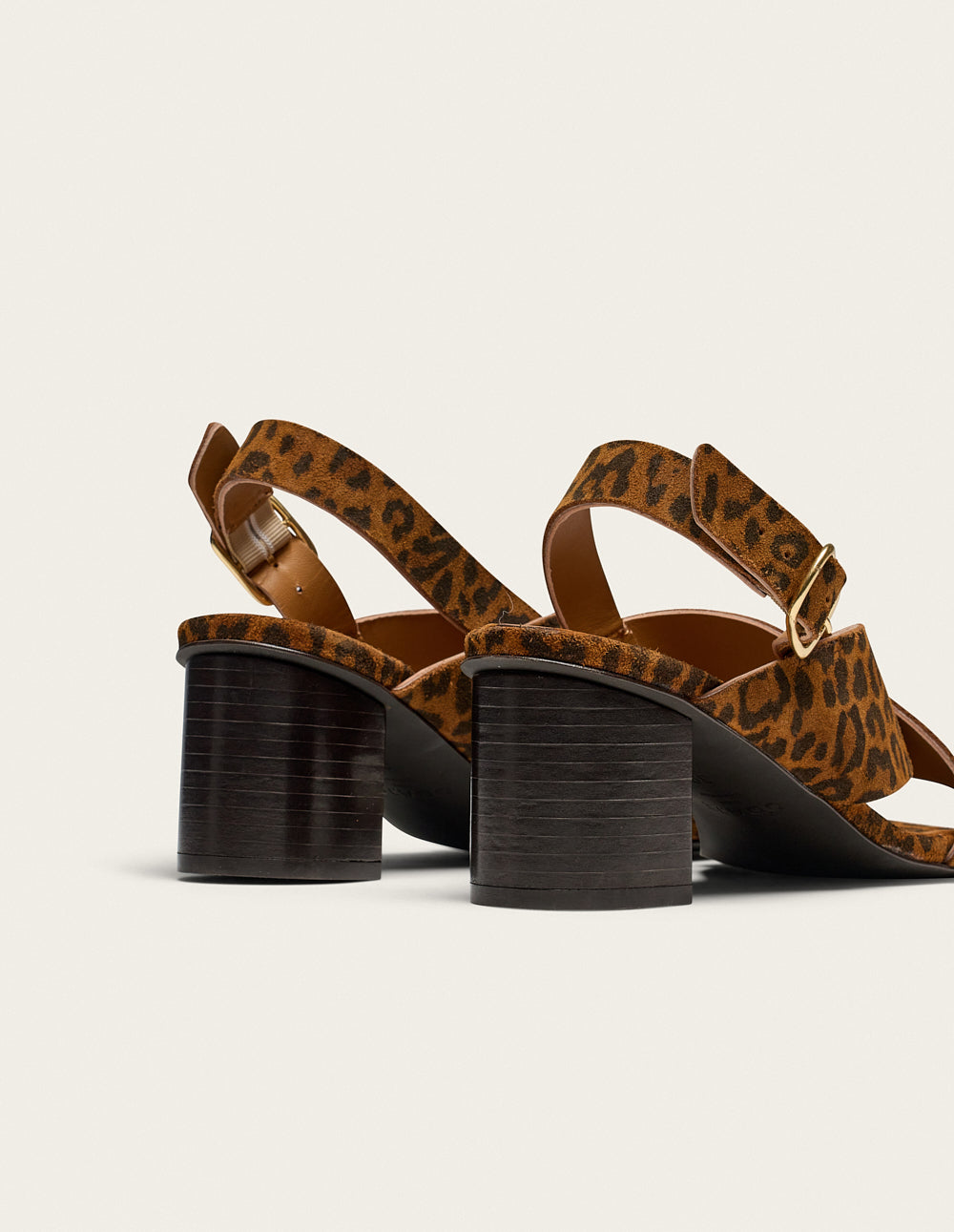 Sandalias Tacón Dea - Ante Leopardo