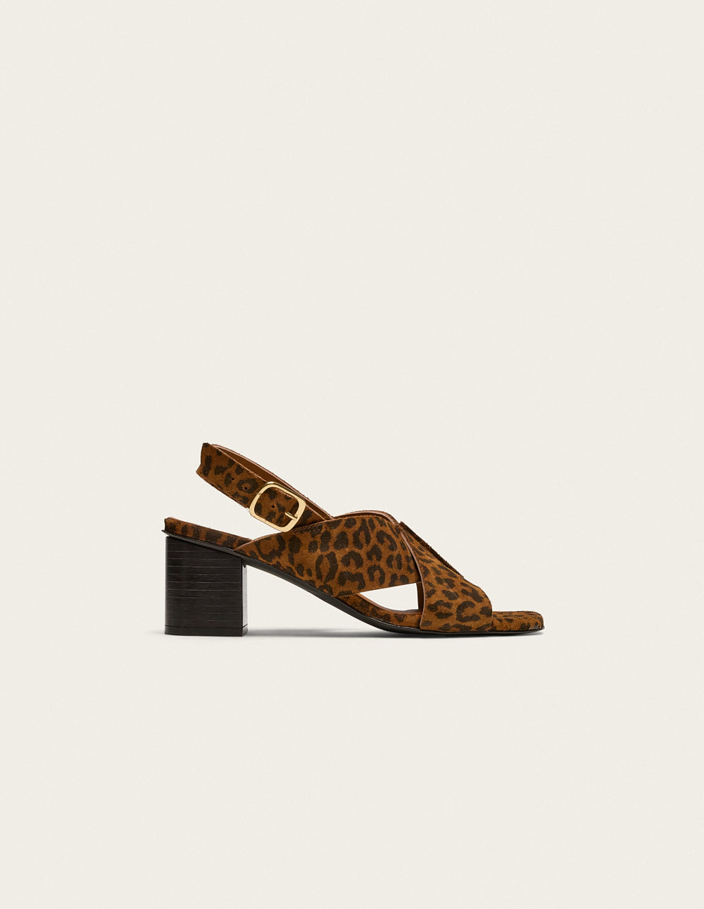 Sandalias Tacón Dea - Ante Leopardo