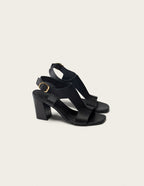 Sandales À Talons Ilani - Cuir Noir - Femme