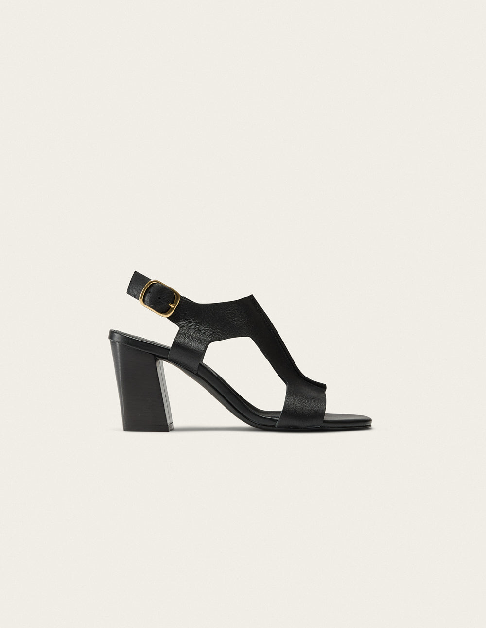 Sandales À Talons Ilani - Cuir Noir - Femme