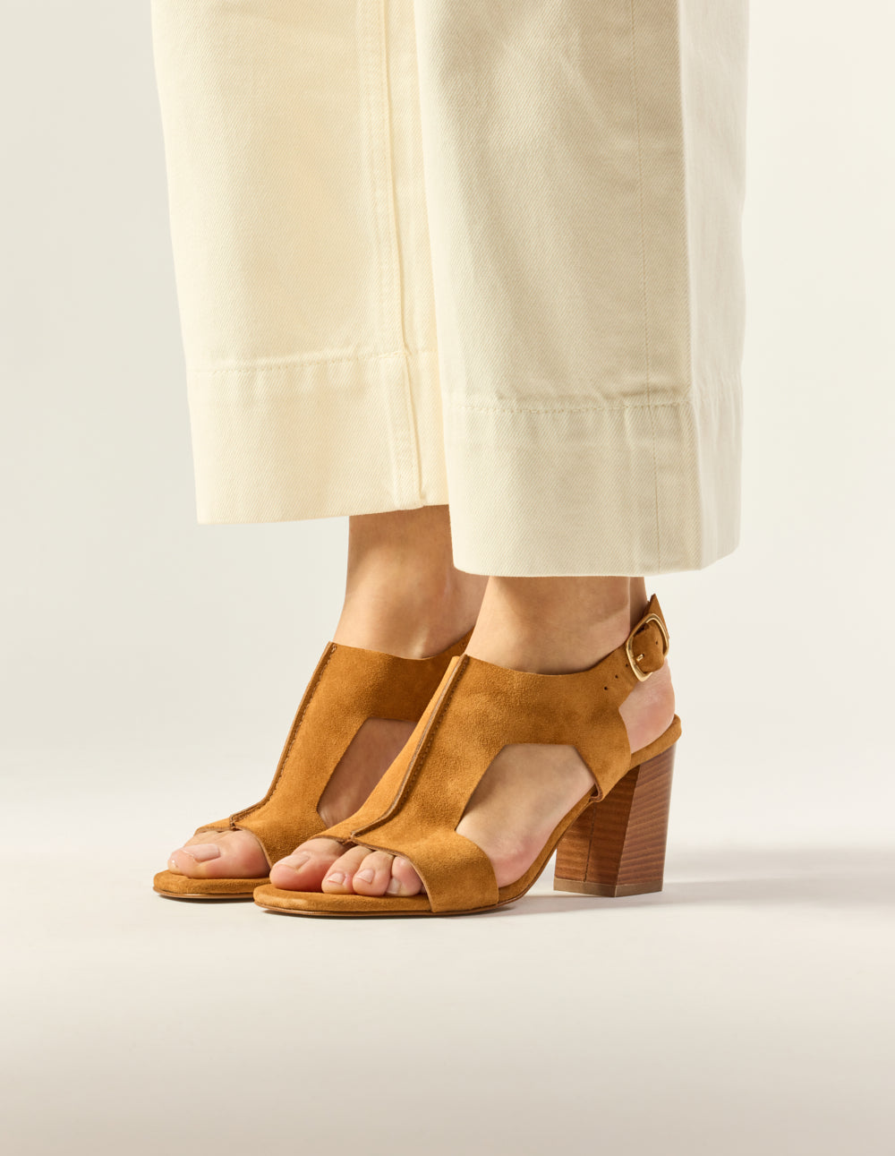 Ilani Heeled Sandals - Amber Suede