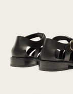Sandales Inès - Cuir Noir - Femme