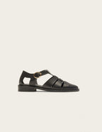 Sandales Inès - Cuir Noir - Femme