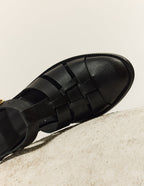 Sandales Inès - Cuir Noir - Femme