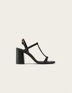 Sandalias Tacón Joy - Piel Negro - Mujer