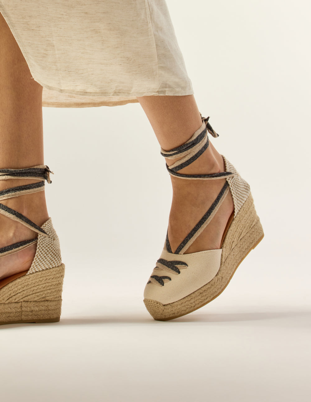 Lanzo Espadrilles - Ecru Canvas - Women
