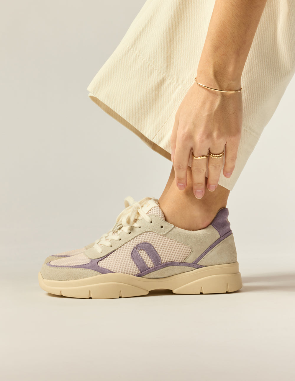 Zapatillas bajas Larel - Marfil Lila