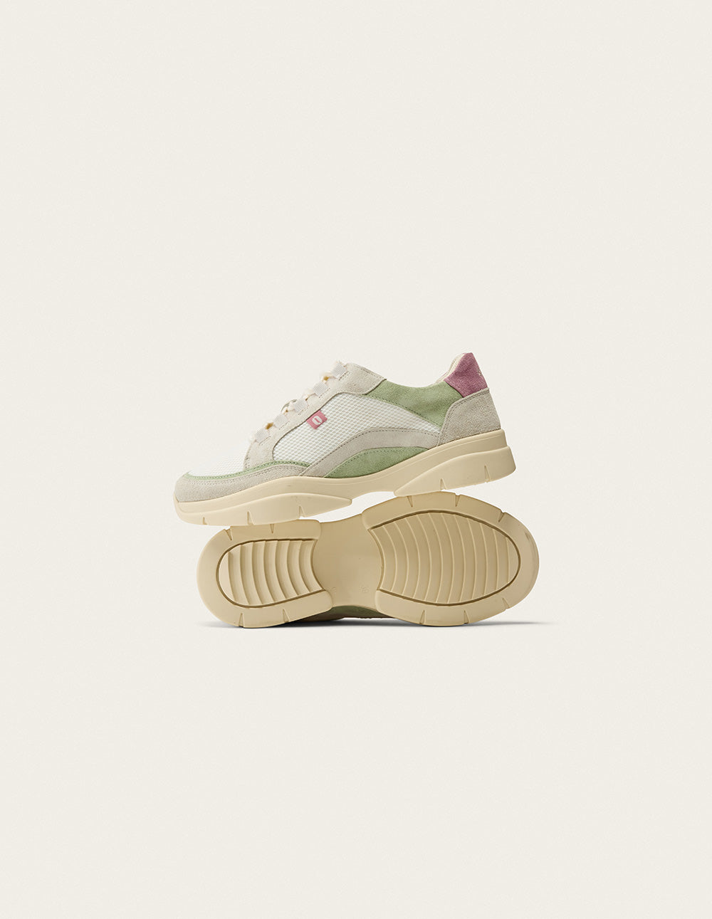 Zapatillas Laura Low - Verde Marfil - Mujer