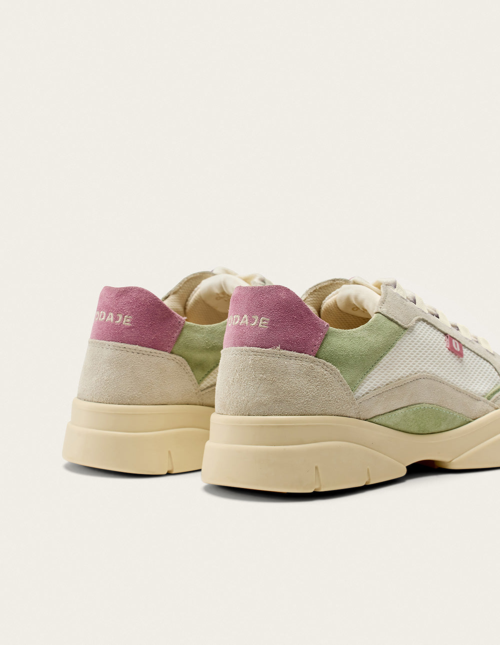 Zapatillas Laura Low - Verde Marfil - Mujer