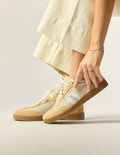 Lucia Low Sneakers - Beige Ivory White - Women