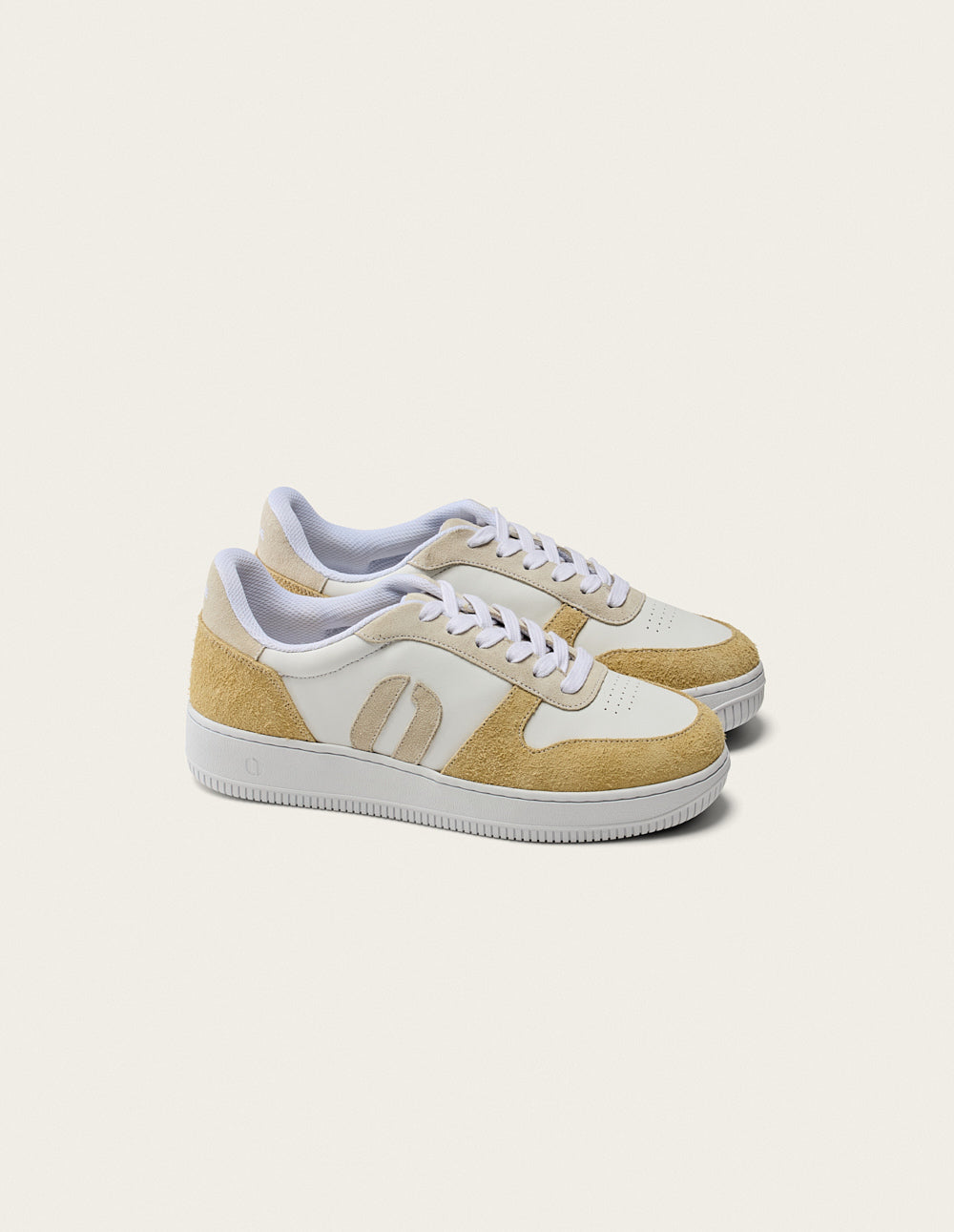 Baskets Basses Marilou - Beige Blanc - Femme